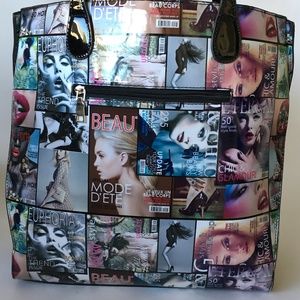 Ruby Collection retro inspired tote shopping bag